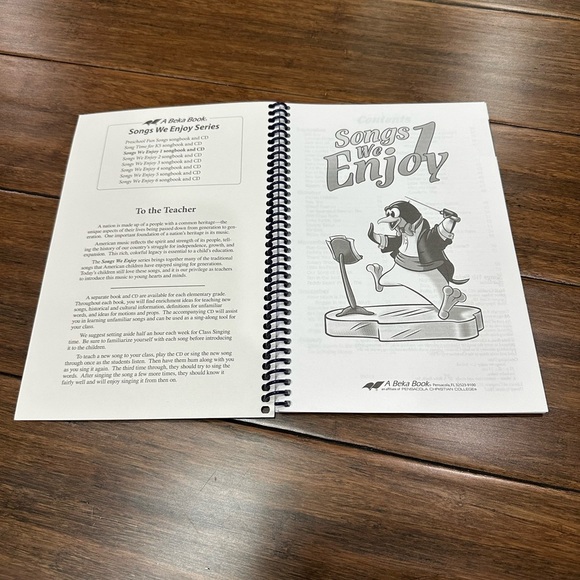 Abeka Songs We Enjoy Book - Picture 2 of 6